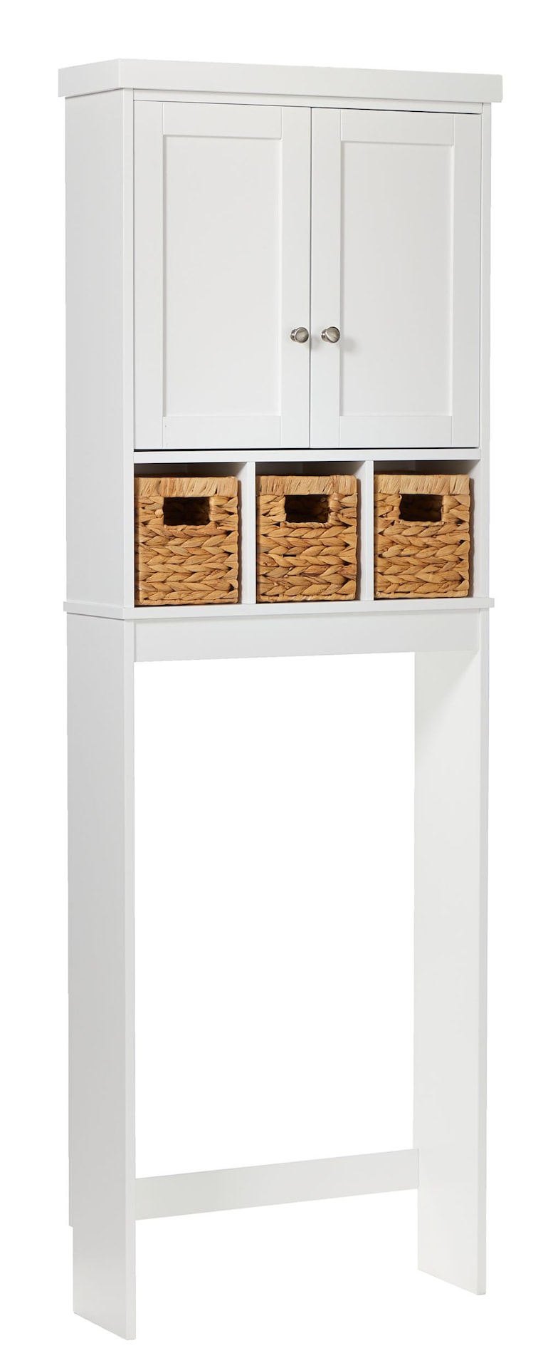 Basket Bathroom Space Saver, White L5557
