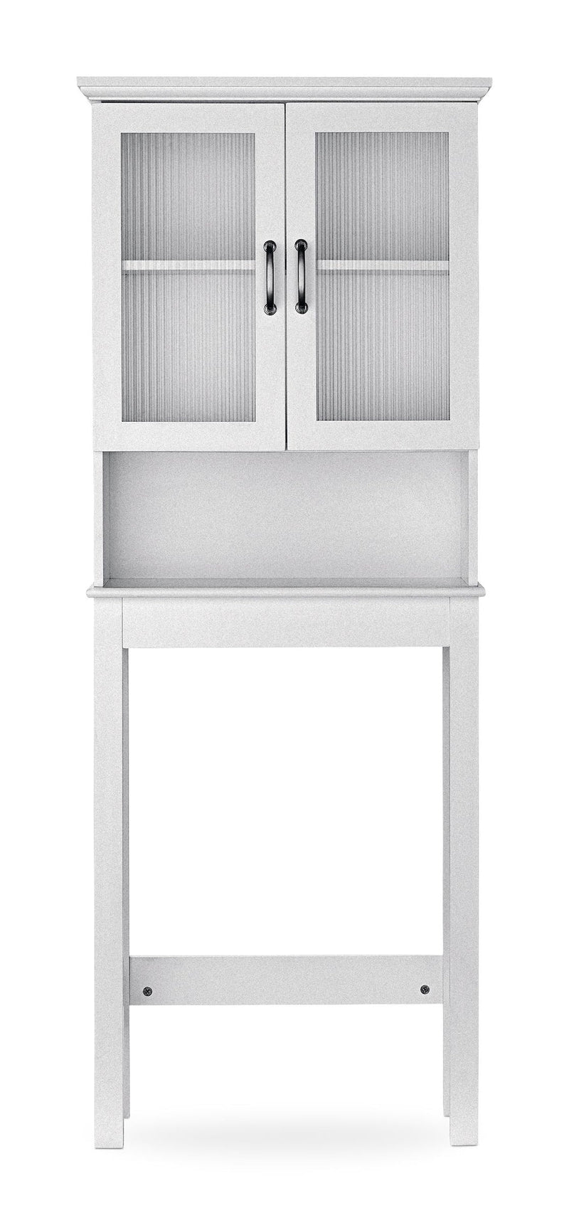 Beacon Hill 2-Door Over-The-Toilet Spacesaver Bathroom Storage Cabinet, White F613