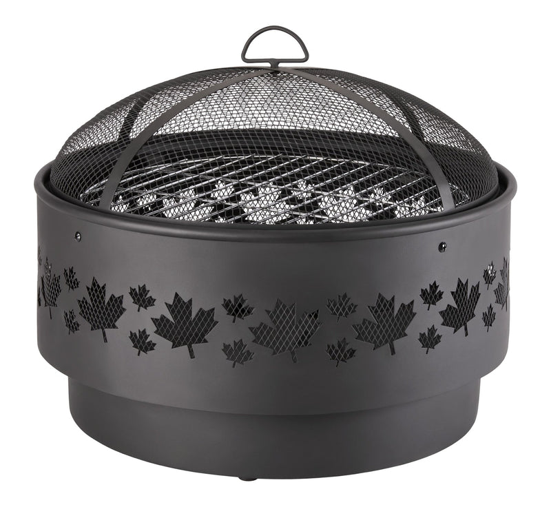 Brome Round Outdoor Wood Firepit, 24-in N4851