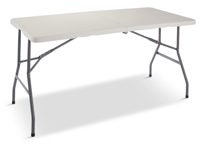 Folding Compact Table, Indoor/Outdoor, 5-ft L0550