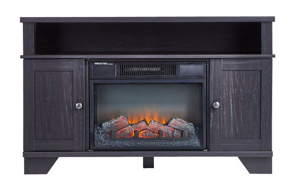 Hamilton Electric Fireplace TV Stand, 44.5-in, 1500W, Brown Cappucino Q7372