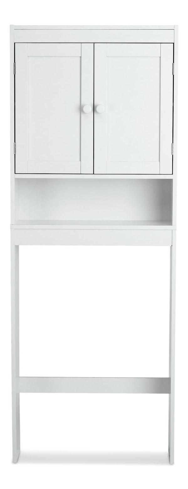 Orleans 2-Door Over-The-Toilet Spacesaver Bathroom Storage Cabinet, White I2569