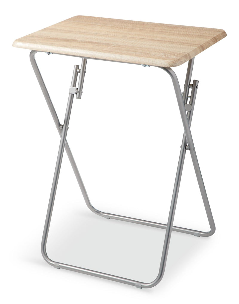 Portable Wood & Metal Folding TV Tray/Laptop/Side/End Table F2429