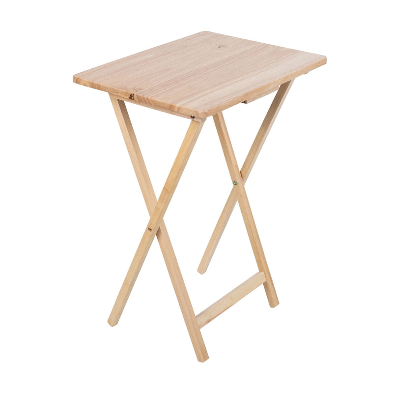 Solid Wood TV Tray, Foldable, Natural Wood Finish TV Tray M6184