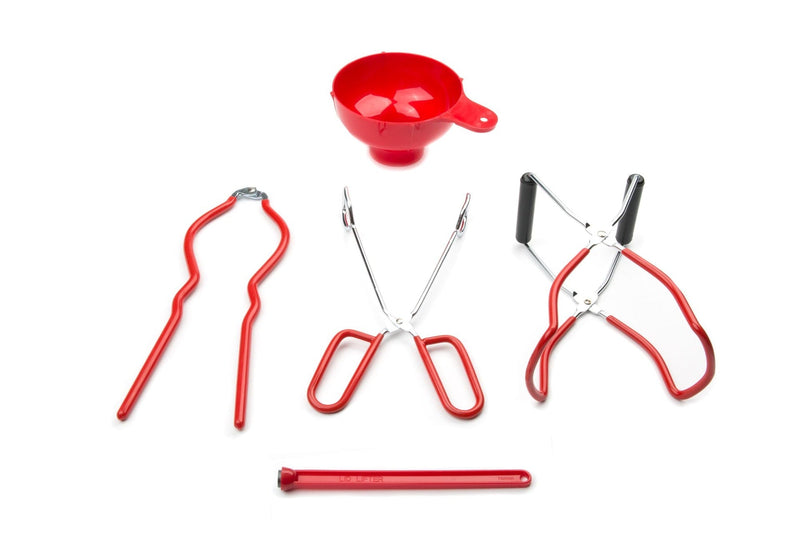 Run Canning Specialty Set, 5-pc, Plastic, Red Z8705