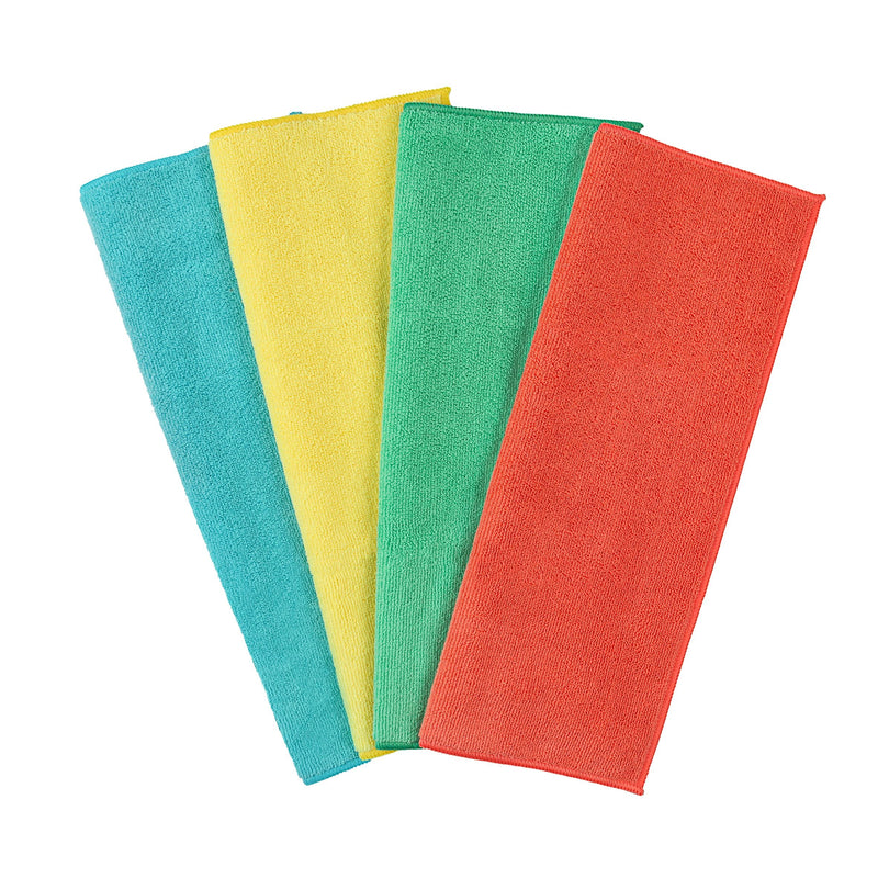All-Purpose Machine Washable Microfibre Cloths, Various Colours, 4-pk Z6144