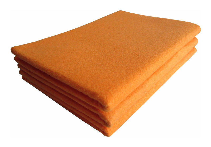 All-Purpose Machine Washable Synthetic Giant Shammy Towel, Orange, 3-pk L3176
