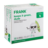 Extra-Small Organic Compostable Food Waste Bags, 100-pk, Clear, 10-L