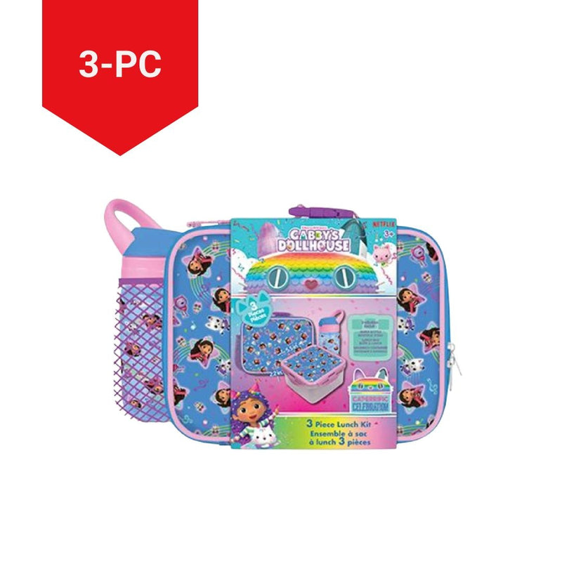 Kids' Insulated Soft Lunch Bag Set with Food Container, Blue, 3-pc F8796