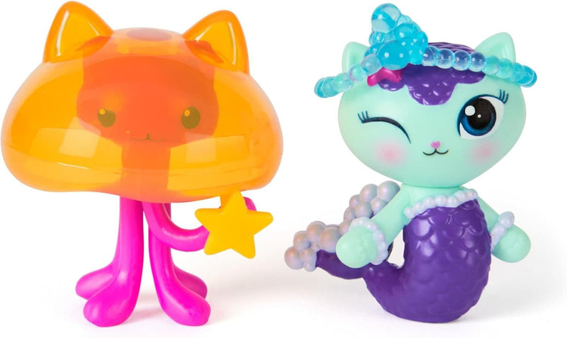 The Movie, MerCat & Kitty Jellyfish, Toy Figures with 2 Accessories, Ages 3+ Q1827