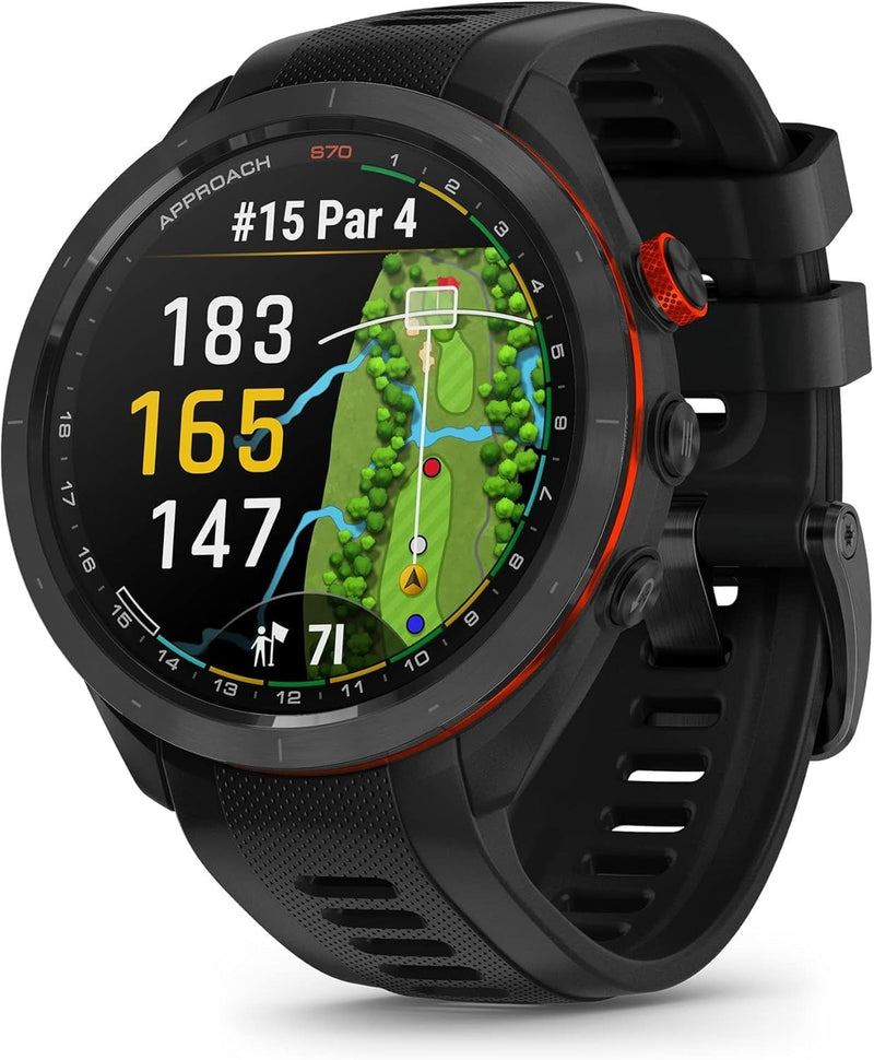 Approach S70 GPS Golf Watch, Black O1548