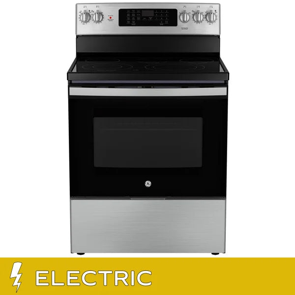 GE 30 in. 5.0 cu. ft. Electric Convection Range with No-Preheat Air Fry D6821