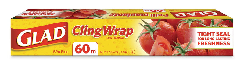 Cling Plastic Wrap, 196-ft, BPA-Free with Superior Seal for Freshness W4744