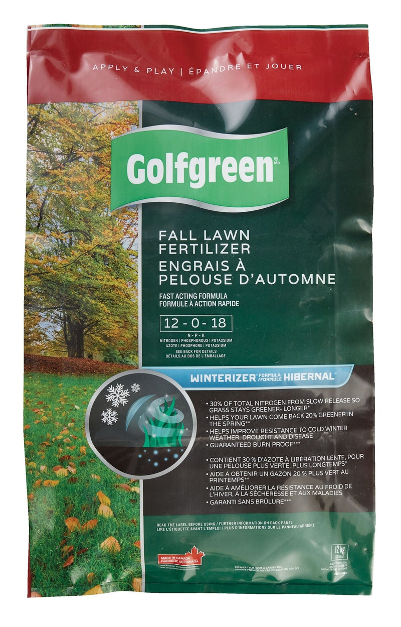 Fall Lawn Fertilizer, 12-0-18, 12-kg G3585