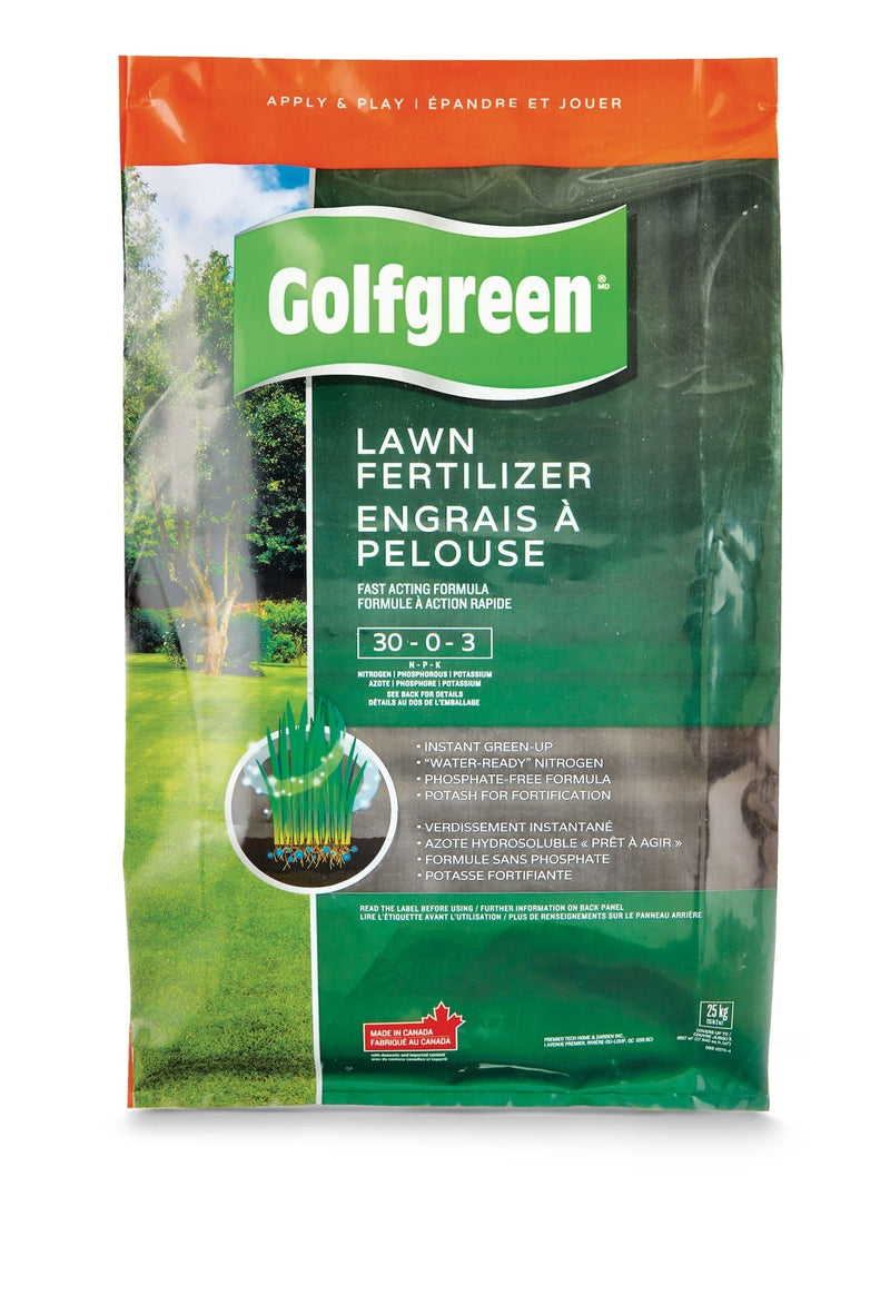 Lawn Fertilizer, 30-0-3, 25-kg S6027