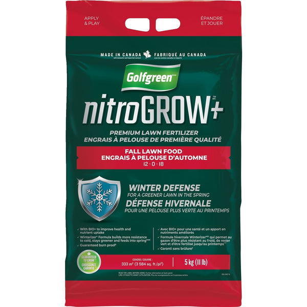 Nitrogrow+ Fall Lawn Food, 12-0-18, 5-kg K1506