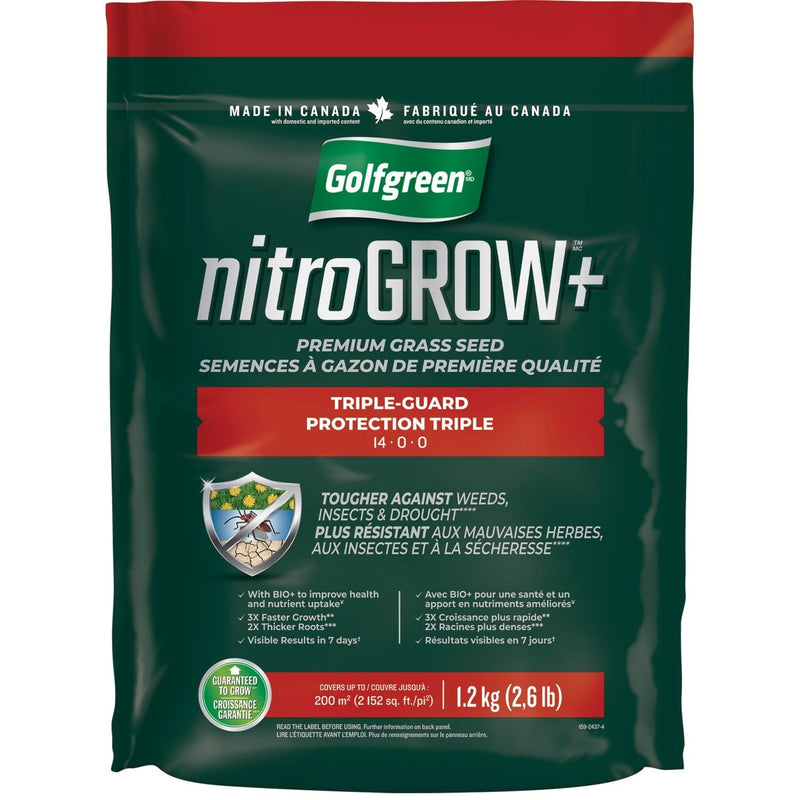 Nitrogrow+ Triple-Guard Grass Seed, 1.2kg V981