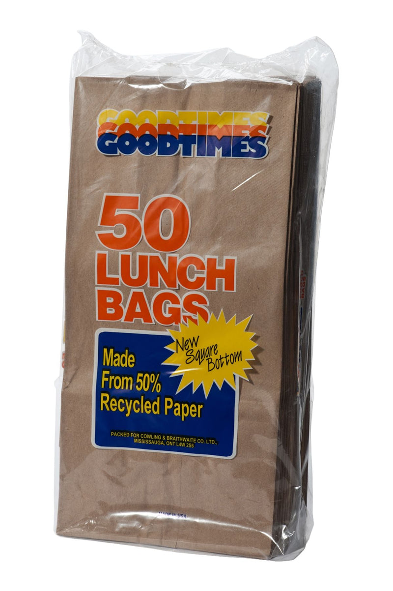 Paper Lunch Bags, 1.88-L, 50-pk W3730