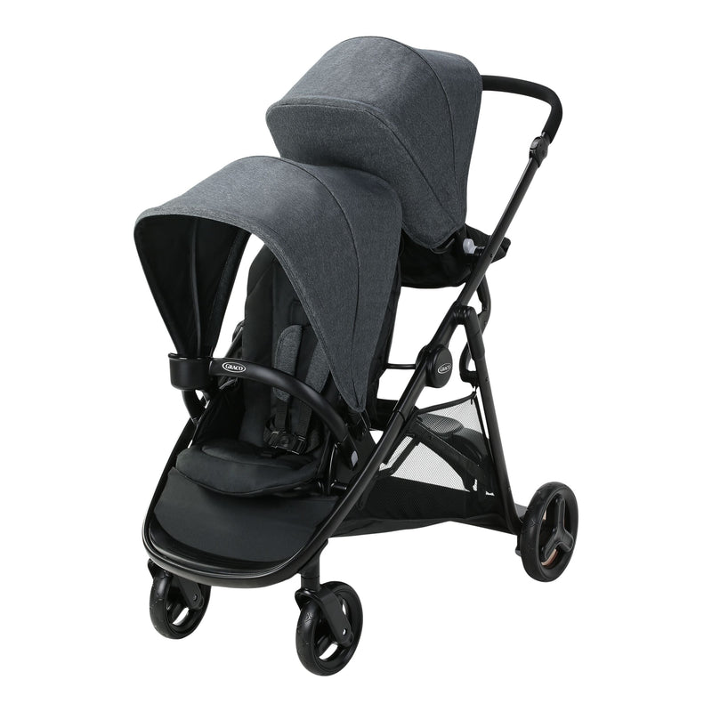 Ready2Grow 2.0 Double Stroller, Foldable and Lightweight Baby Stroller, Rafa M9606