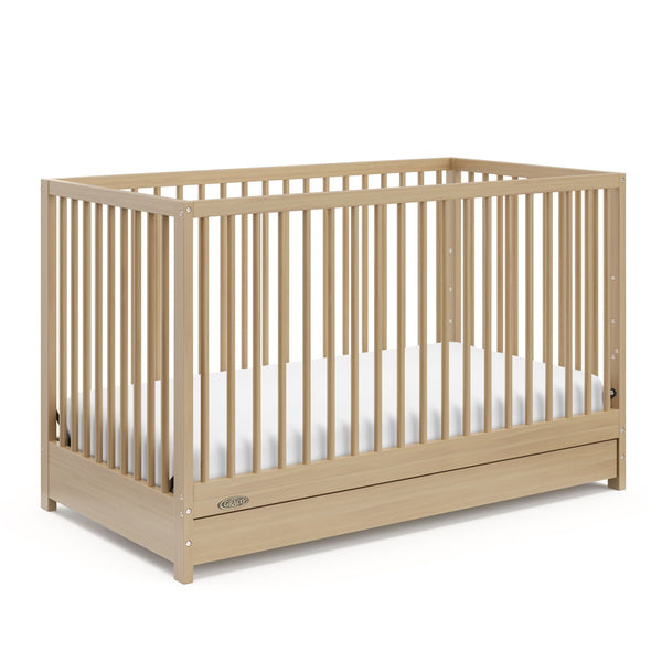 Teddi 4-in-1 Convertible Crib with Drawer, Driftwood Z3520