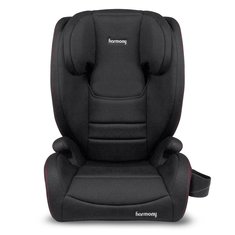 Genesys Deluxe High Back Booster, Black with Red Stitching R6438