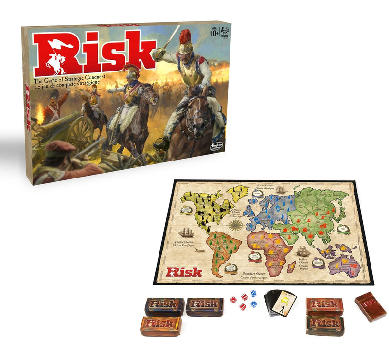 Risk Strategy Board Game, Includes 12 Secret Missions, Ages 10+ Q498