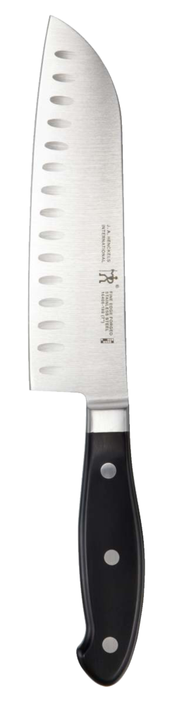 Stainless Steel Fine Edge Forged Santoku Knife, Ergonomic Grip, 7-in X5595
