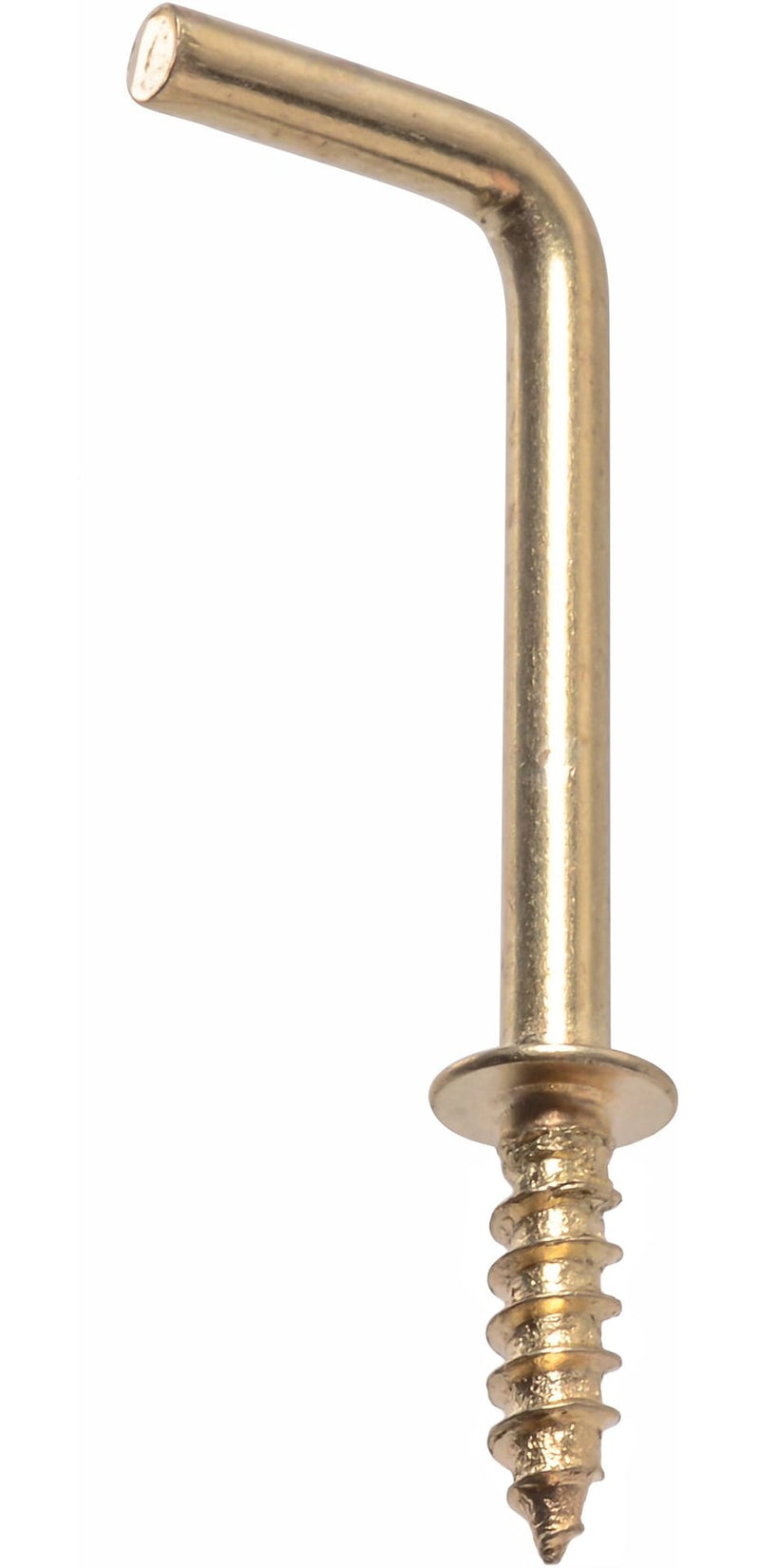 Brass-Plated Light Duty Square Hooks, 1-in B7552