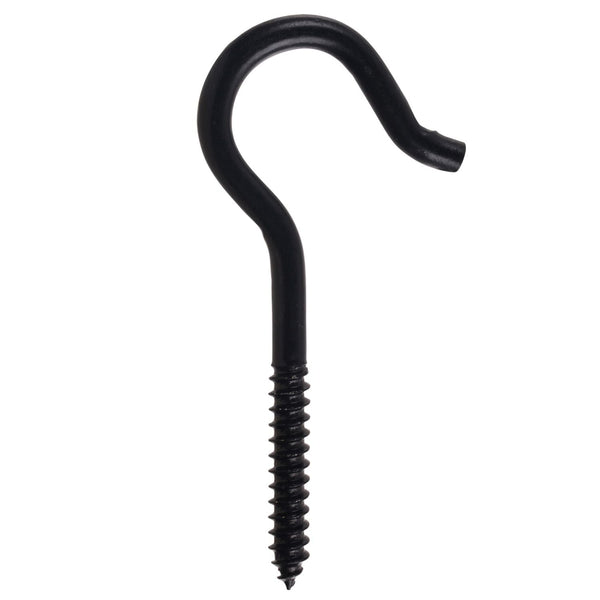 Screw Hook, 4-1/8-in, Black E6246