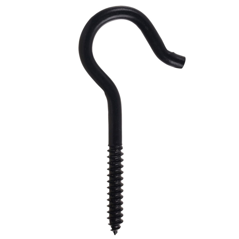 Screw Hook, 4-1/8-in, Black E6246