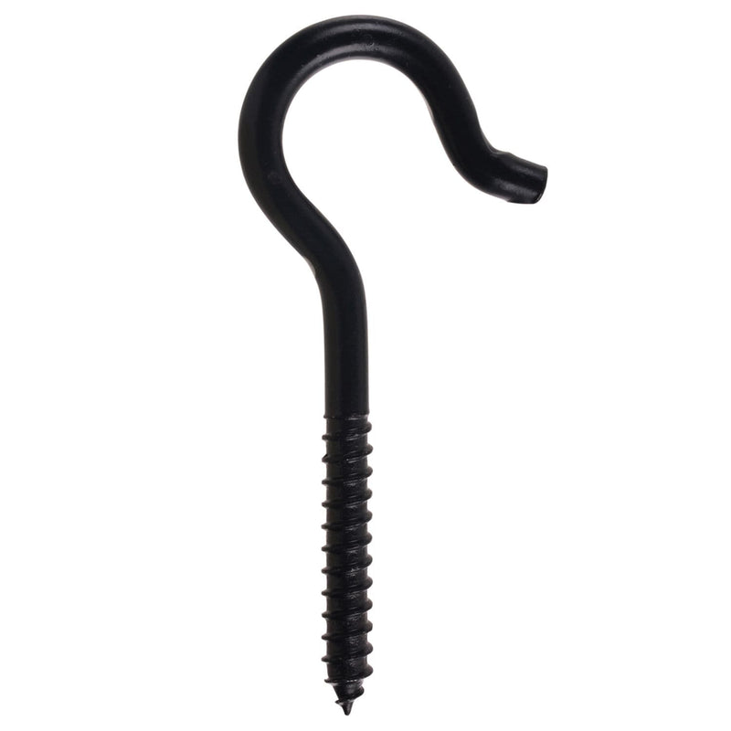 Screw Hook, 4-7/16-in, Black X2371