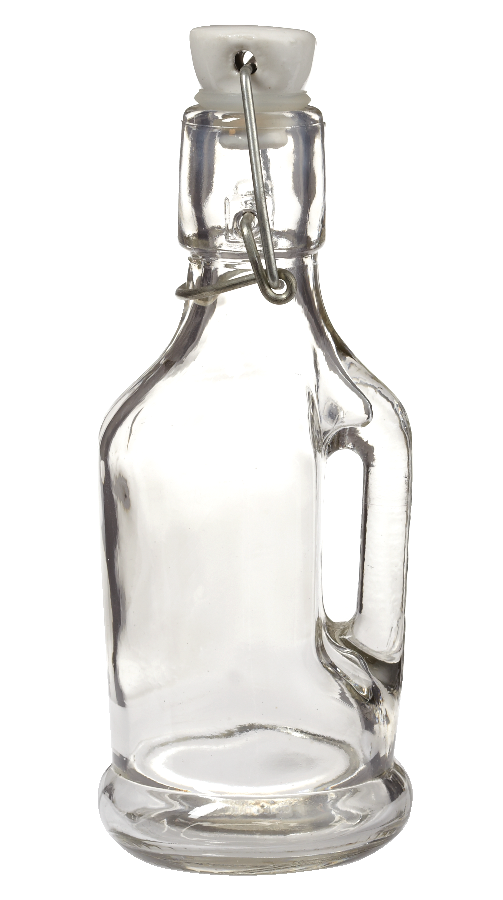 Home Made Glass Flip-Top Lid Bottle, Assorted Sizes, 1-pc C2986