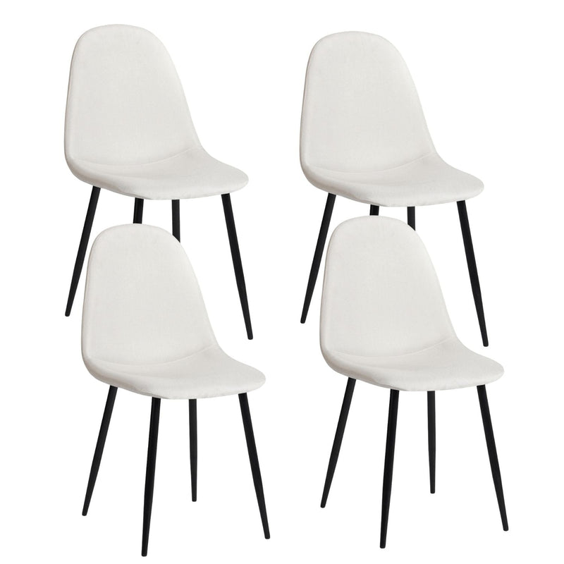 Modern Dining Chairs, Beige, 4-pk H6282