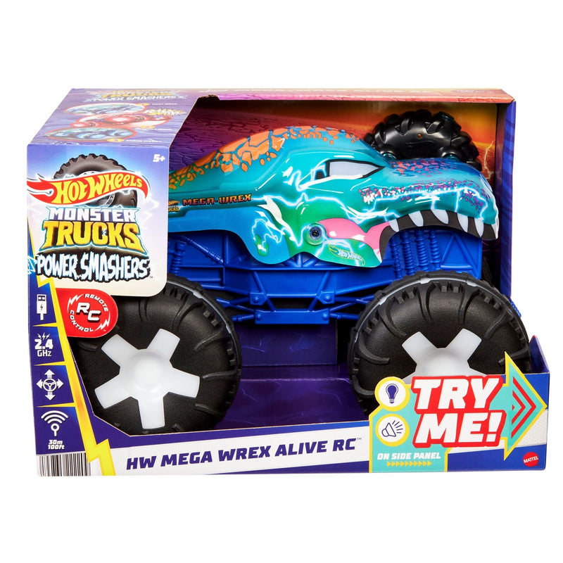 Monster Truck Remote Controlled 1:15 Scale Mega Wrex Toy Vehicle with Sounds & Lights, Ages 5+ Q3590