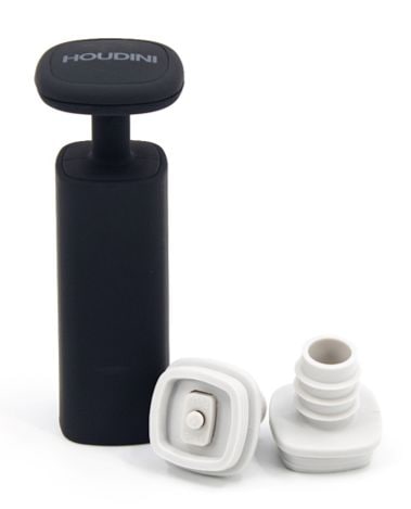 Wine Vacuum Preserver with Bottle Stopper, Black P9676