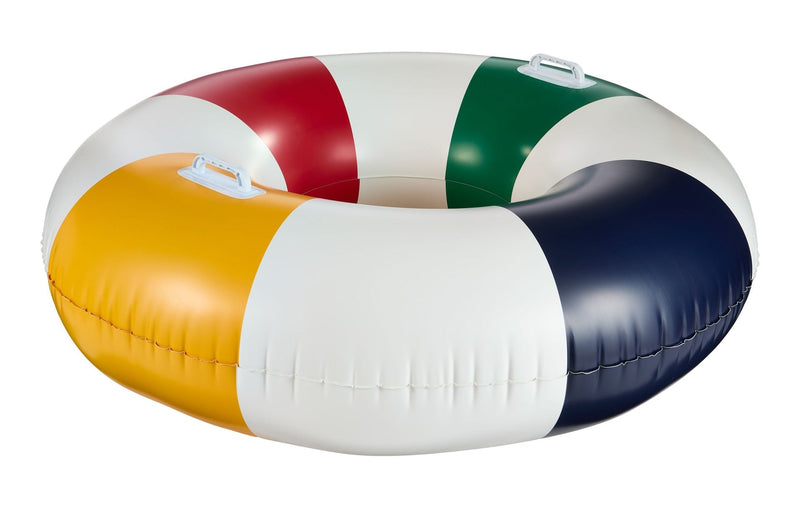 Stripes Pool Float with Handles, Multi-Coloured, 42-in K8971