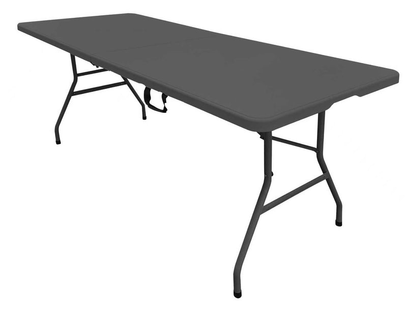 6' Folding Table, Black/Grey O3467