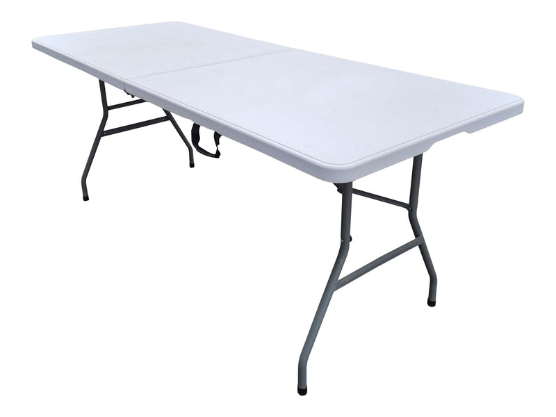 6-in White Folding Table with Easy Open/Close S817