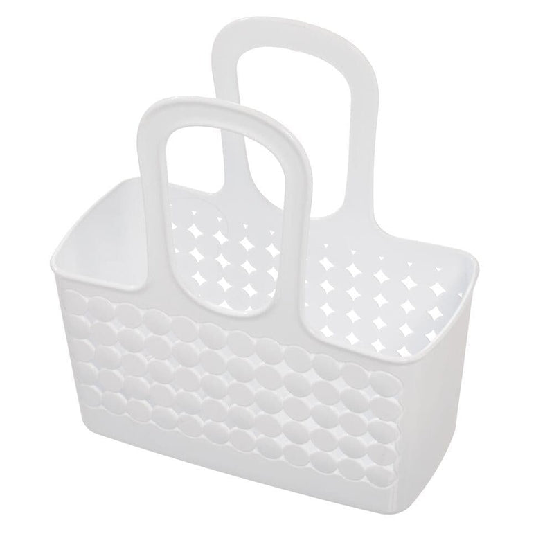 Orbz Small Tote Portable Shower Caddy with Handle, White B7396