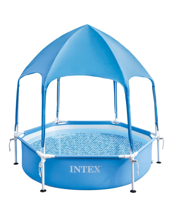 6-ft x 15-in Canopy Metal Frame Wading Pool S4675