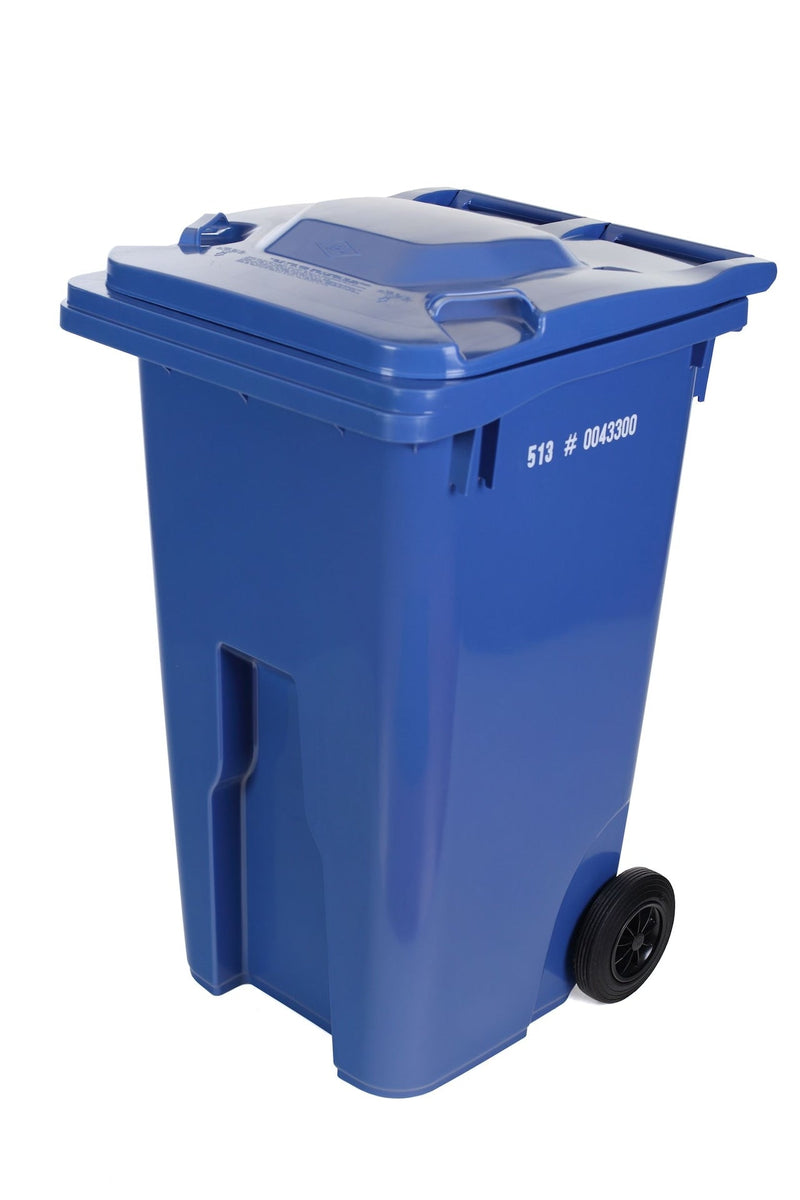 Mastercart 240-L Plastic Rectangular 8-in Wheeled Compost Bin/Recycling Bin/Garbage Can, Assorted Colours C8184