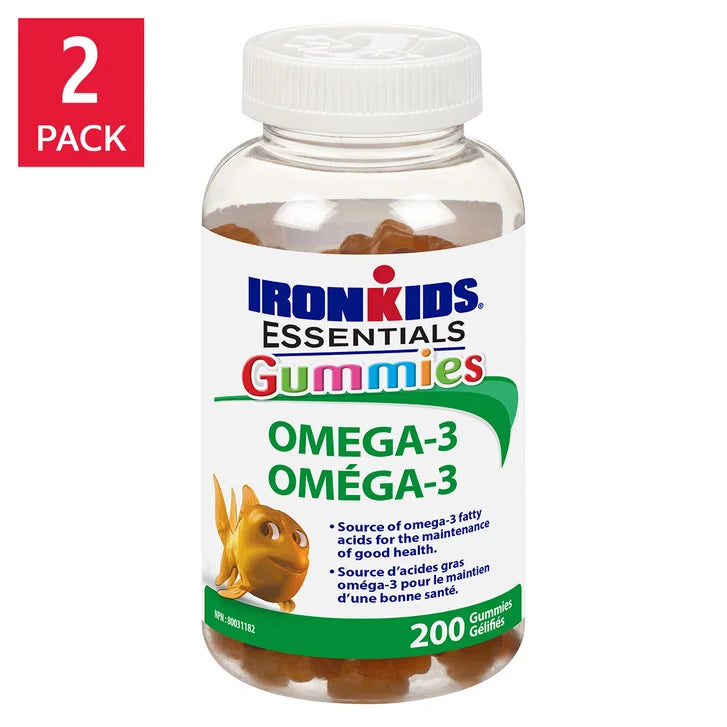 IronKids Essential Omega-3 Gummies, 2 x 200 gummies W0189