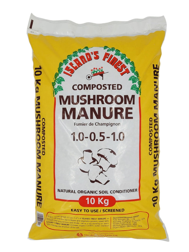 Composted Mushroom Manure, Natural Organic Soil Conditioner, 10-kg T9060