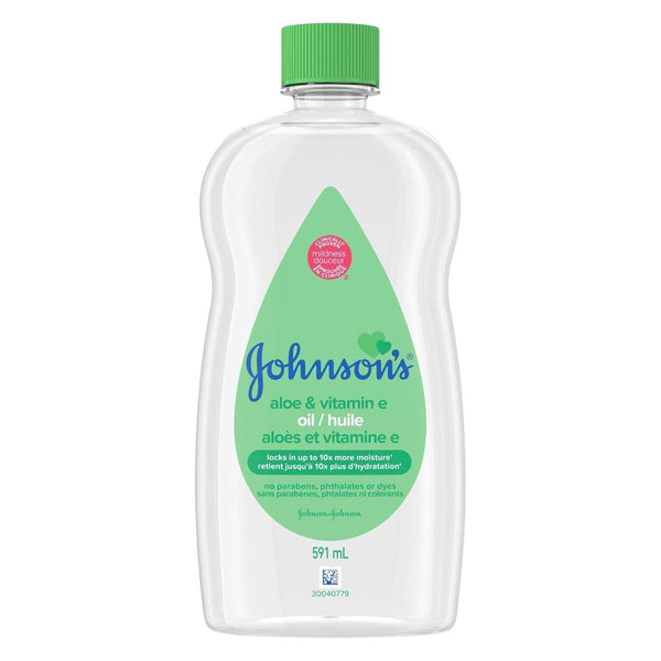 Aloe and Vitamin E Baby Oil, 591-mL J8305
