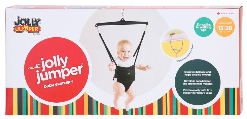 Baby Exerciser with Door Clamp, Black, Ages 3m+ Z3225