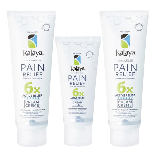 KaLaya 6x Extra Strength Pain Relief Cream, 2 x 120 g + 50 g G1370