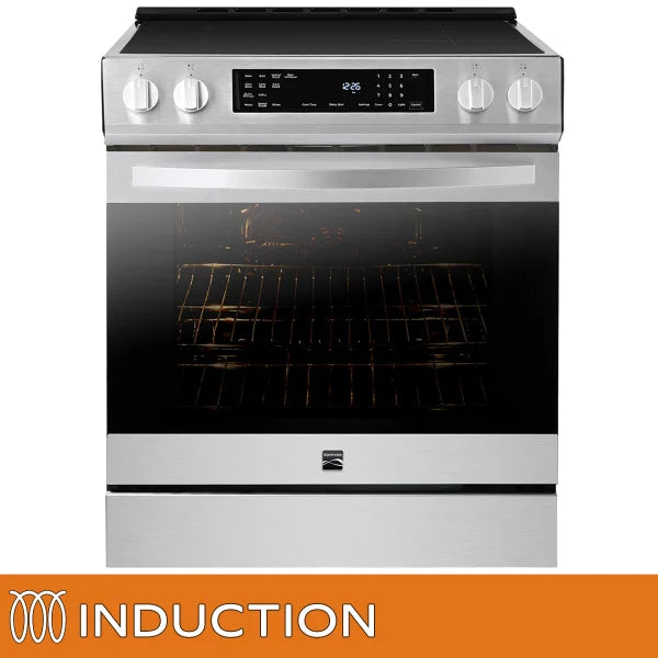 30 in. 5 cu ft. Stainless Steel Digital Control Induction Range with True Convection and Air Fry V4295