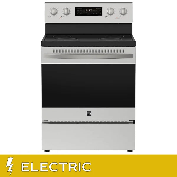 30 in. 5 cu ft. Stainless Steel Electric 4 Burner True Convection Range with Air Fry Z6111