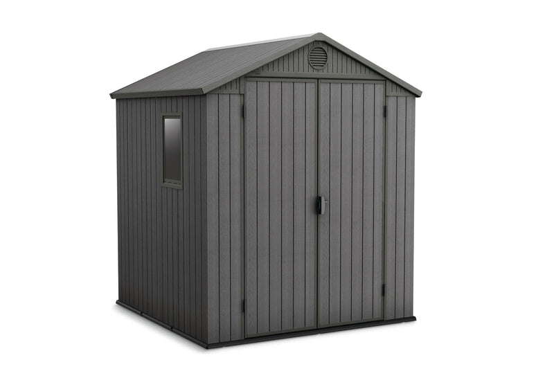 Darwin Outdoor Storage Shed, Grey, 6-ft x 6-ft I8214