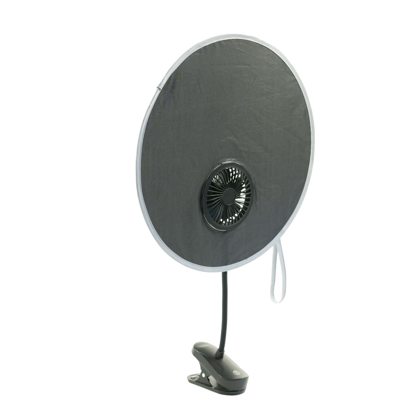 Coolshade Sunshade + Fan Stroller Accessory, Universal Fit M4815